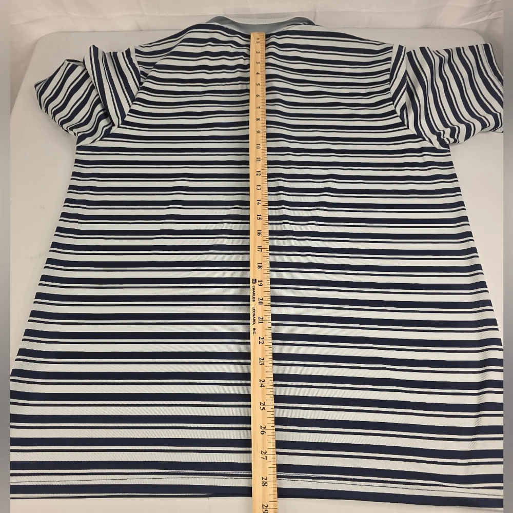 Majestic Minnesota Twins Polo XL Blue Gray Striped Baseball Twin Cities CE-3283 - Picture 6 of 7